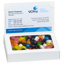 Bizcard box with Mini Jelly Beans 50g