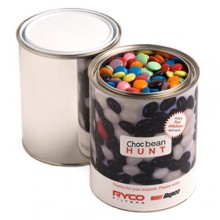 PAINT TIN WITH CHOC BEANS 1KG (Mixed Colours)