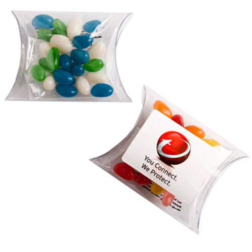 MINI JELLY BEANS IN PILLOW PACK 25G (Mixed Colours or Corporate Colours)