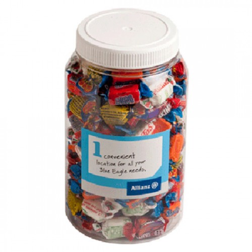 2L PET JAR filled with Allen's Wrapped Lollies